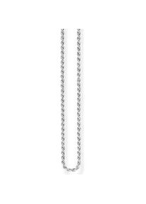 Silberkette Thomas Sabo "Kordelkette, KE1348-001-12-L40, KE1348-001-12-L50" Halsketten Gr. 50, Silber 925 (Sterlingsilber), silberfarben Damen