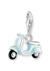 Charm-Einhänger Thomas Sabo "Vespa, 1937-041-7, 1992-007-9" Charms schwarz (silberfarben, türkis, schwarz) Damen