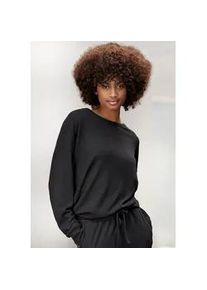 Strickpullover Lascana, Damen, Gr. 32/34, schwarz, Strick, Obermaterial: 68% Polyester, 30% Viskose, 2% Elasthan, unifarben, bequem, Rundhals, Pullover Strickpullover