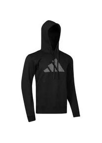 Hoodie Adidas PERFORMANCE "Perfo Script Graphic Hoody" Sweatshirts Gr. S, schwarz Herren