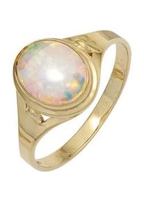 Goldring Jobo Fingerringe Gr. 50, Gelbgold 333, goldfarben (gelbgold 333) Damen 333 Gold mit synthetischem Opal