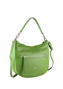 Schultertasche Collezione Alessandro "Summer" Gr. B/H/T: 32 cm x 28 cm x 10 cm one size, grün Damen Taschen Handtaschen aus italienischem Leder