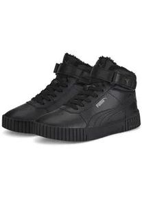 Sneaker Puma "Carina 2.0 Mid Winter Sneakers Damen" Gr. 40.5, schwarz (schwarz shadow gray) Schuhe