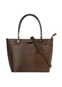 Henkeltasche CLUTY Gr. B/H/T: 30cm x 22cm x 10cm onesize, braun Damen Taschen echt Leder, Made in Italy