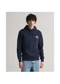 Hoodie Gant "REG MEDIUM ARCHIVE SHIELD HOODIE" Gr. XXL, blau (evening blau) Herren Sweatshirts