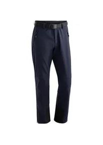 Funktionshose Maier Sports "Tech Pants M" Gr. 26, Kurzgrößen, blau (dunkelblau) Herren Hosen Warme Softshellhose, winddicht, elastisch