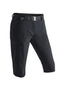 Caprihose Maier Sports "Inara slim 3/4" Gr. 46, Normalgrößen, schwarz Damen Hosen Wanderhose, atmungsaktive Outdoorhose, 34 Hose mit 3 Taschen