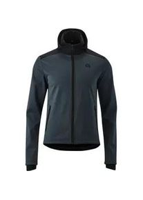 Radtrikot Gonso "Travo" Gr. XXXL, grau (anthrazit) Herren Trikots Softshell-Hoodie, Windjacke winddicht und atmungsaktiv