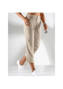 Stretch-Hose Casual Looks Gr. 44, Normalgrößen, grau (stein) Damen Hosen