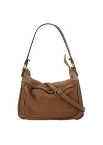 Shopper CLUTY Gr. B/H/T: 28cm x 21cm x 5cm onesize, braun (cognac) Damen Taschen echt Leder, Made in Italy