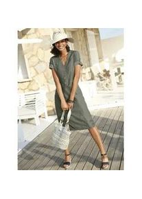 Sommerkleid Casual Looks "Kleid" Gr. 22, Kurzgrößen, grün (hellkhaki) Damen Kleider