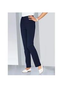 Stretch-Hose Classic Basics Gr. 42, Normalgrößen, blau (marine) Damen Hosen