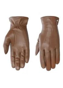 Lederhandschuhe Pearlwood "Travis" Gr. 10, braun (cognac) Damen Handschuhe Glattlederhandschuh