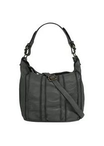 Shopper Samantha Look Gr. B/H/T: 35cm x 27cm x 20cm onesize, grau Damen Taschen echt Leder, Made in Italy