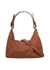 Shopper Samantha Look Gr. B/H/T: 32cm x 24cm x 15cm onesize, braun (cognac) Damen Taschen echt Leder, Made in Italy