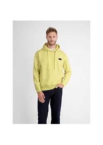 Hoodie Lerros "Lerros Sweat-Hoodie in weicher Strukturqualität" Gr. S, gelb (pure lemon) Herren Sweatshirts