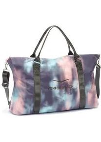 Sporttasche Venice Beach Gr. B/H/T: 54cm x 34cm x 17cm, bunt (helllila-rosa-hellblau) Taschen große Umhängetasche, Weekender, Strandtasche mit Druck VEGAN