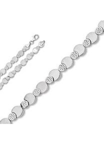 Silberarmband ONE ELEMENT "Zirkonia Armband aus 925 Silber 17 cm" Armbänder Gr. 17, Silber 925 (Sterlingsilber), silberfarben (silber) Damen Silber Schmuck