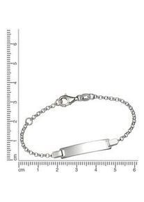 Armband Firetti "Schmuck Geschenk Silber 925 Armkette ID-Platte Erbskette" Armbänder Gr. 15, Silber 925 (Sterlingsilber), silberfarben