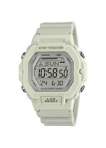 Chronograph Casio TIMELESS COLLECTION "LWS-2200H-8AVEF" Armbanduhren weiß Damen Quarzuhr, Armbanduhr, Damenuhr, digital, bis 10 bar wasserdicht