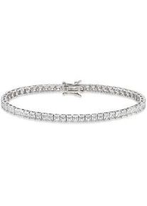 Armband Bruno Banani "Schmuck Geschenk Silber 925 Armschmuck Armkette Tennisarmband Silber" Armbänder Gr. 19, Silber 925 (Sterlingsilber), bunt (silberfarben, weiß, kristallweiß) Damen mit Zirkonia (synth.)