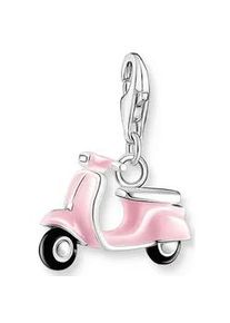 Charm-Einhänger Thomas Sabo "Vespa, 1937-041-7, 1992-007-9" Charms rosa (silberfarben, rosa, schwarz) Damen