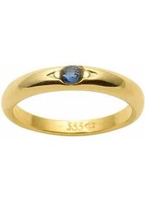 Ketten-Anhänger ADELIA ́S "333 Gold Anhänger Taufring mit Safir Ø 10,1 mm" Schmuckanhänger Gr. Gelbgold 333, blau Damen 333 Gold mit Safir Goldschmuck für