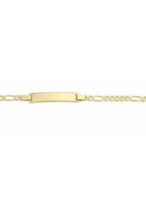 Goldarmband ADELIA ́S "Damen Goldschmuck 333 Gold Figaro Armband 14 cm" Armbänder Gr. 14, Gelbgold 333, goldfarben (gold) Damen 333 Gold Goldschmuck für