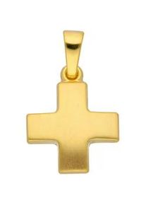 Ketten-Anhänger ADELIA ́S "333 Gold Kreuz Anhänger" Schmuckanhänger Gr. Gelbgold 333, goldfarben (gold) Damen Goldschmuck für & Herren