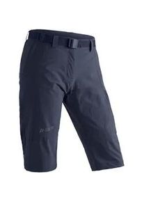 Caprihose Maier Sports "Kluane" Gr. 18, Kurzgrößen, blau Damen Hosen Shorts, kurze Wanderhose, Outdoorhose mit 2 Taschen, Regular Fit