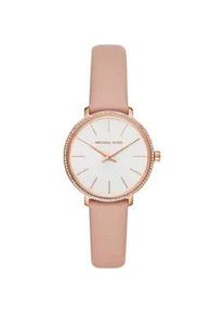 Quarzuhr Michael Kors "PYPER, MK2803" Armbanduhren rosegold (rosa) Damen Armbanduhr, Damenuhr, Glassteine, Lederarmband