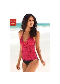 Bügel-Tankini s.Oliver Gr. 46, Cup D, orange (hummer, bedruckt) Damen Bikini-Sets mit schönem Druckdesign