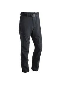 Funktionshose Maier Sports "Nil" Gr. 31, Kurzgrößen, schwarz Herren Hosen Wanderhose, atmungsaktive Outdoor-Hose mit Roll up Funktion