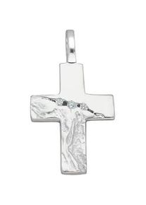 Ketten-Anhänger ADELIA ́S "925 Silber Kreuz Anhänger" Schmuckanhänger Gr. mit Zirkonia, Silber 925 (Sterlingsilber), silberfarben (silber) Damen mit Zirkonia Silberschmuck für & Herren