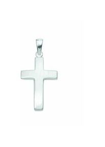 Kette mit Anhänger ADELIA ́S "925 Silber Kreuz Anhänger" Halsketten Gr. Silber 925 (Sterlingsilber), silberfarben (silber) Damen Schmuckset - Set mit Halskette