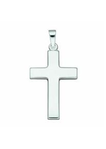 Kette mit Anhänger ADELIA ́S "925 Silber Kreuz Anhänger" Halsketten Gr. Silber 925 (Sterlingsilber), silberfarben (silber) Damen Schmuckset - Set mit Halskette