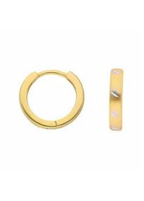 Paar Creolen ADELIA ́S "Damen Goldschmuck 1 333 Gold Ohrringe / Creolen" Gr. Damen, Gelbgold 333, goldfarben (gold) Damen 333 Gold Goldschmuck für