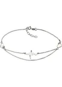 Fußkette Firetti "Schmuck Geschenk Silber 925 Körperschmuck Ankerkette" Fußkettchen Gr. Silber 925 (Sterlingsilber), silberfarben mit symbolischen Elementen