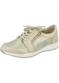 Schnürschuh Lei by tessamino "Naara" Gr. 41, beige Damen Schuhe mit seitlichem Reißverschluss