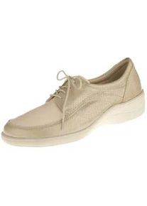 Schnürschuh Natural Feet "Schnürer Tirol" Gr. 34, beige Damen Schuhe mit weitem Fußbett