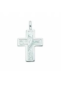 Kette mit Anhänger ADELIA ́S "925 Silber Kreuz Anhänger" Halsketten Gr. Silber 925 (Sterlingsilber), silberfarben (silber) Damen Schmuckset - Set mit Halskette