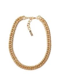 Collier Firetti "Halsschmuck Gliederkette" Halsketten Gr. Metall, L: 48cm B: 11mm, goldfarben (gelbgoldfarben) Damen