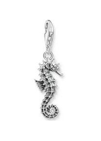 Charm-Einhänger Thomas Sabo "Seepferdchen, 1886-643-14" Charms bunt (silberfarben, weiß, weiß) Damen mit Zirkonia (synth.)