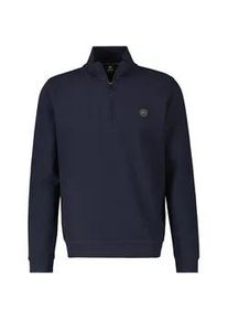 Sweatshirt Lerros "Lerros Sweat-Troyer in Strukturqualität" Gr. 6XL, blau (classic navy) Herren Sweatshirts