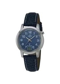 Funkuhr MASTER TIME Armbanduhren blau Damen Armbanduhr, Quarzuhr, Damenuhr, Datum,Langzeitbatterie