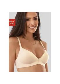 Bralette-BH Lascana Gr. 80, Cup A, rosa (rose champagne) Damen BHs ohne Bügel, mit Spacer-Schalen, Soft-BH, Dessous