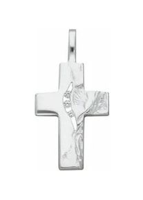 Ketten-Anhänger ADELIA ́S "925 Silber Kreuz Anhänger mit Zirkonia" Schmuckanhänger Gr. Damen, mit Zirkonia, Silber 925 (Sterlingsilber), silberfarben (silber) Damen mit Zirkonia Silberschmuck für & Herren