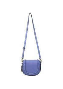 Umh&auml;ngetasche "Zopf", Damen, Gr. B/H/T: 21cm x 17cm x 8cm onesize, blau, Leder, Collezione Alessandro, Taschen Umh&auml;ngetasche, Made In Italy