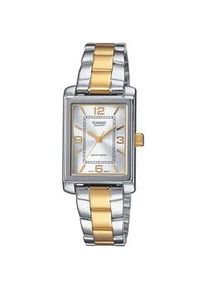 Quarzuhr Casio TIMELESS COLLECTION "LTP-1234PSG-7AEG" Armbanduhren silberfarben (silberfarben, goldfarben) Damen Armbanduhr, Damenuhr, analog