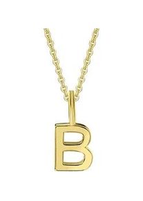 Ketten-Anhänger ONE ELEMENT "Buchstabe B Buchstaben Anhänger aus 333 Gelbgold" Schmuckanhänger Gr. B, Gelbgold 333, goldfarben (gold) Damen Gold Schmuck Buchstabe B